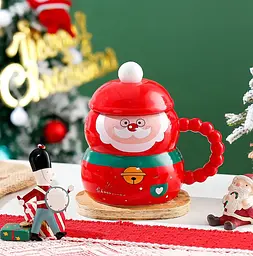 Кухоль з кришкою новорічний Merry Christmas 4 13688 400 мл