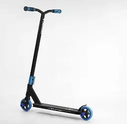 Самокат трюковий Best Scooter 50х10х82 см Чорно-блакитний 000231691 - мініатюра 3