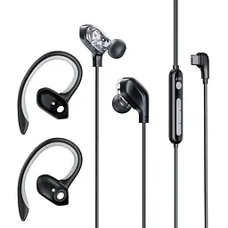Дротові навушники Baseus Gamo Immersive Virtual 3D Game Type-З Earphone, 1.2m, black