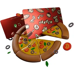 Криптогаманець Tangem 2.0 Bitcoin Pizza Day Wallet набір з 3 карт (TG-PIZZADAY) - мініатюра 2