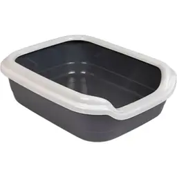 Туалет Природа Comfort L для котів 49х39х15 см (сірий)