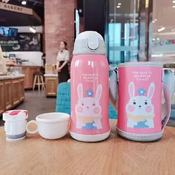 Дитячий термос - поїлка в сумці з чашкою 3 в 1 600 ml Mumlove Помаранчевий - мініатюра 9