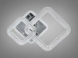 Люстра стельова LED Diasha 2205/2HR, 40W, 3200K-6500K, хром, акрил, сучасний стиль для дому - мініатюра 4