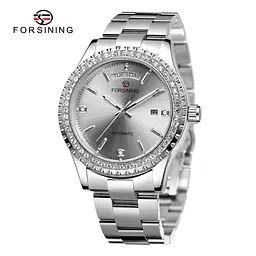 Чоловічий наручний годинник 6919 Silver-Silver Forsining acs0031381