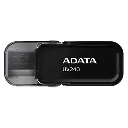 USB флеш накопичувач ADATA 32GB UV240 Black USB 2.0 (AUV240-32G-RBK) - мініатюра 1