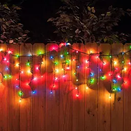 Гірлянда LED 120 3.3Line Short Curtain Bulbashky Бахрома M-2 Мультицветна 5M Вул.+сої Чорний (47674-7235_676) - мініатюра 4