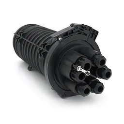 Муфта оптична Merlion ML-OP-F106M-96C, герметична, 6 вводів, до 4-х касет, до 96 зварок, матеріал PP - мініатюра 2