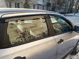 Дефлектори вікон ветровики Nissan Qashqai 2007-2014 Скотч 3M Voron Glass - мініатюра 2