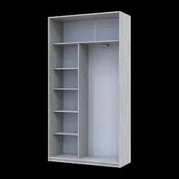 Шафа купе Doros Сіті Лайт Сосна Натті 1 ДСП / 1 дзеркало 120х45х225 (80736500) - мініатюра 2