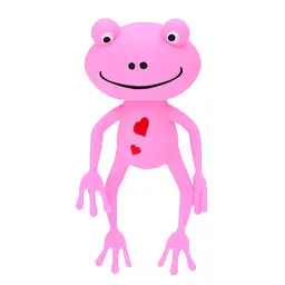 Дитяча іграшка-антистрес "Жабеня" Bambi MS 4031(Pink) розмір 13 см, борошно