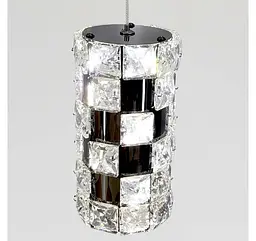 Одинарний кришталевий LED-підвіс Artlight 7715/1A BK, темний хром, 9 Вт - мініатюра 3