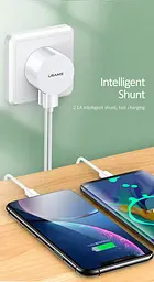 Мережевий зарядний пристрій Usams T20 2USB 2.1A (White) [49646] - мініатюра 2