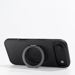 Противоударный чехол-панель для Apple iPhone 17 Air, Unit Stand2, черный, силикон + поликарбонат, защита всего корпуса, с подставкой, поддержка магнитных держателей и беспроводной зарядки (MagSafe), ArmorStandart (ARM86341) - мініатюра 4