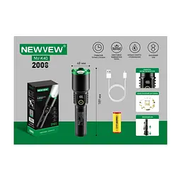 Ліхтар NEWVEW NV-K40 6000mAh Black (NWVW-NV-K40-BK) - мініатюра 4