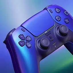 Геймпад Sony Playstation DualSense Bluetooth PS5 Chrome Indigo (1000050597) - мініатюра 4