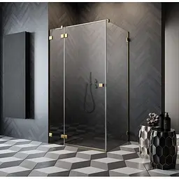 Душові двері Radaway Essenza Pro KDJ 90x200 права, безпечне скло, прозоре, золота (10097090-09-01R) - мініатюра 8