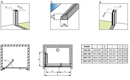 Душові двері Radaway Carena DWJ 120 см 34332-01-01NR - мініатюра 5