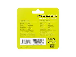 Модуль пам'яті PrologiX 8 GB SO-DIMM DDR3 1600 MHz (PRO8GB1600D3S) - мініатюра 4