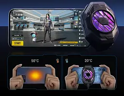 Комплект: кулер охолодження (радіатор) Black Shark FunCooler 3 Pro + 4 напальчники Sarafox з боксом для зберігання - мініатюра 6