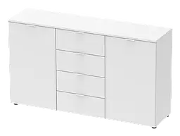 Комод Doros Рон 5 Білий 2 фасади 4 шухляди 140х38х81 (44900223) - мініатюра 3