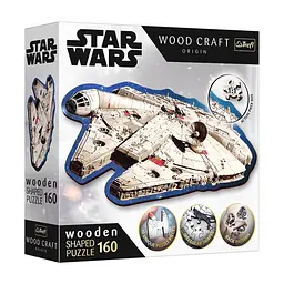 Пазл Trefl Wooden Star Wars Тисячолітній сокіл 160 елементів (5900511201895)