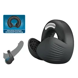 Віброкільце PRETTY LOVE Quentin Vibrating Silicone Cock Ring PRETTY LOVE BI-210312Z 103659 - мініатюра 7