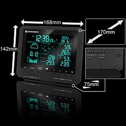 Метеостанція Bresser Weather Center 5-in-1 256 colour Professional Black (7002520CM3000) - мініатюра 6