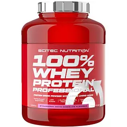 Протеїн Scitec Nutrition 100% Whey Protein Prof Полуниця Білий шоколад 1.816 кг (5999100021549)