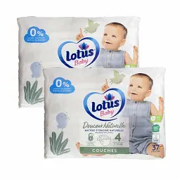 Дитячі підгузники Lotus Baby 4 (7-12 кг), 74 шт