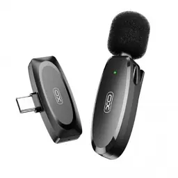 Мікрофон петличний XO MKF08A Type C black UA - мініатюра 2