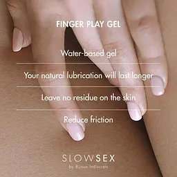 Гель-лубрикант Bijoux Indiscrets Slow Sex - Finger play gel - для мастурбації, 30 мл - мініатюра 8