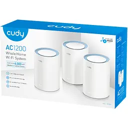 Система WiFi Cudy M1200(3-pack), AC1200 Wi-Fi Mesh Solution - мініатюра 4