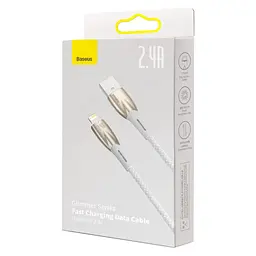 Кабель Baseus Glimmer Seies USB to Lightning 2m White (CADH000302) [92824] - мініатюра 5