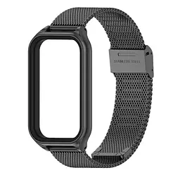 Ремінець металевий Mijobs Milan для фітнес браслета Xiaomi Redmi Smart Band 2 Black - мініатюра 3