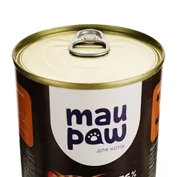 Повнораціонний корм для дорослих котів MAU PAW Шматочки в соусі з рибою консервовані 415 г - мініатюра 4