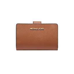 Жіночий шкіряний гаманець MICHAEL KORS Medium Crossgrain, коричневий