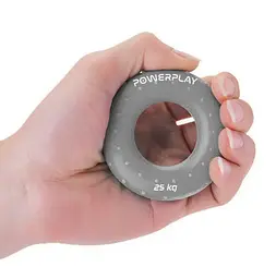 Еспандер кистьовий силіконовий PowerPlay PP-4338 Hand Grip Large 25 кг Сірий (PP_4338_Grey_25kg) - мініатюра 4