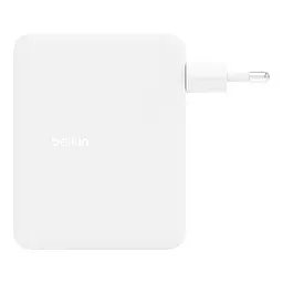 Зарядний пристрій мережевий Belkin 140Вт 3хUSB-С GAN PD PPS, USB-A, білий - мініатюра 8