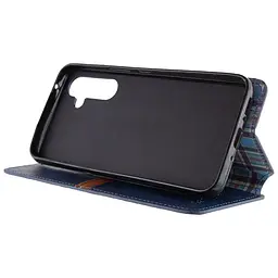 Шкіряний чохол-книжка GETMAN Cubic (PU) для Samsung Galaxy A26 5G Синій - мініатюра 2