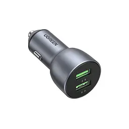 Зарядний пристрій Ugreen 2xUSB QC 3.0 36 Вт автомобільний CD213 темно-синій (10144)