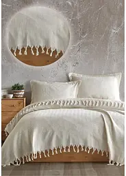 Плед-покривало Cotton SARRA бавовна кремовий євро 200х230 см TC303376076