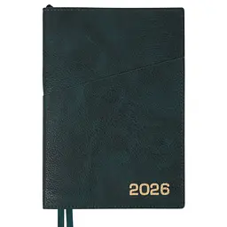 Щоденник-діловий записник А5 Leo Planner Credo 2026 інтегральний смарагдовий 368 сторінок (252646)