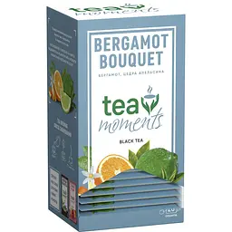 Чай чорний Tea Moments Bergamot Bouquet 45 г (25 шт. х 1.8 г) (920168) - мініатюра 3