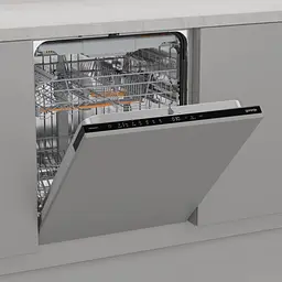 Посудомийна машина Gorenje вбудовувана 16компл. A++ 60см AquaStop автоматичне відчинення - мініатюра 2