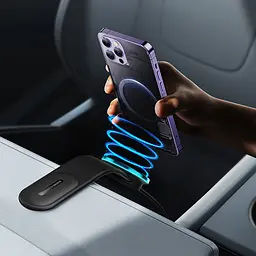 Магнітний MagSafe автотримач із зарядкою Baseus C02 Pro Magnetic Wireless Charging (C40156000111) - мініатюра 6