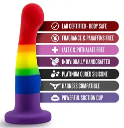 Фалоімітатор Blush Avant Pride P1 15.2 см мульти - мініатюра 3