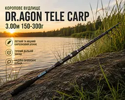 Коропове вудлище Dr.AGON Tele Carp 3.00 м 150-300г - мініатюра 4