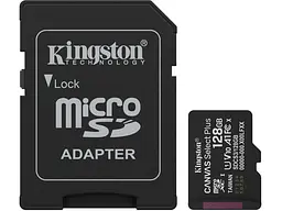 Карта пам'яті Kingston Canvas Select Plus Gen3 microSDXC + SD-Adapter 128 GB (SDCS3/128GB)