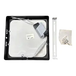 Панель LED накладная BLACK LUSF SQ-18C 4000K 18W квадрат (210*210*28)  - мініатюра 2