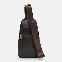 Чоловічий рюкзак шкіряний через плече Keizer K13316br-brown - мініатюра 3